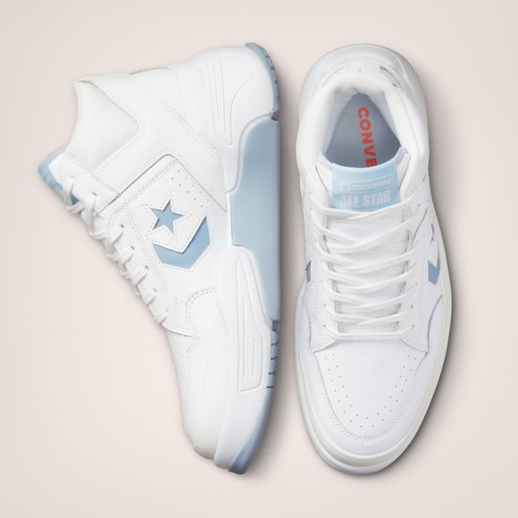 NIB Converse Weapon CX Mid Colorblock White Light Armory Blue 171556C US Mens 10 - Picture 6 of 7